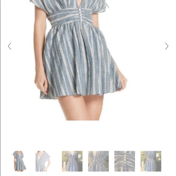 FREE PEOPLE Roll the Dice Stripes Minidress EUC, XS but fits up to size 6 - Picture 6 of 7